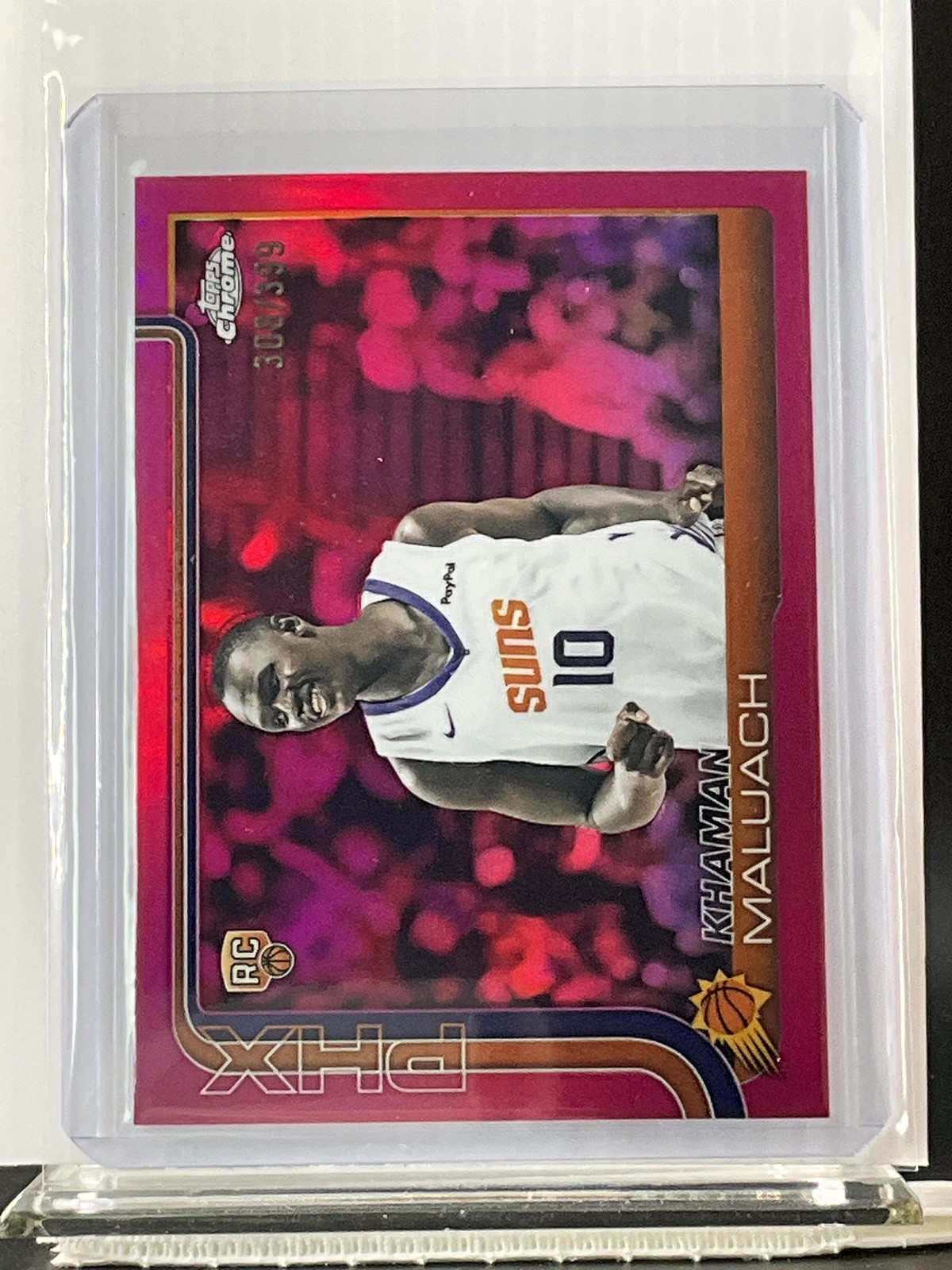 2025-26 Topps Chrome #260 Khaman Maluach Magenta Ref /399 - RC - 21490