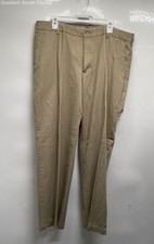 Izod Mens Khaki Saltwater Straight Leg Dress Pants Size 38x30 With Tags
