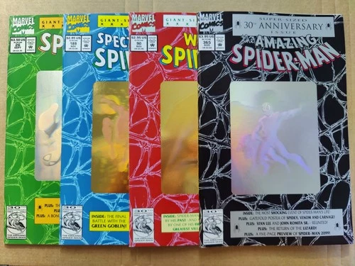Spider-Man 30th Anniversary Hologram Amazing 365 Web Of 90 1992 (4)