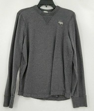 Abercrombie  Fitch Muscle New York Mens Large Gray Long Sleeved Sweater
