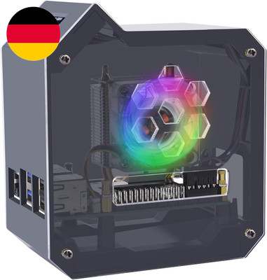 Geeekpi Mini Tower Kit Für Raspberry Pi 5, Raspberry Pi 5 Gehäuse Mit Ice Tower 