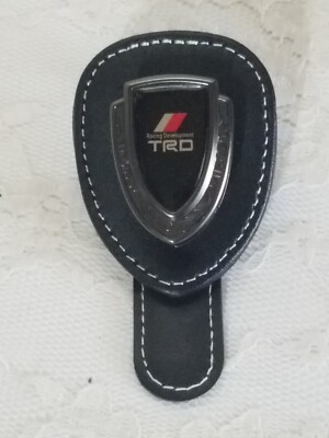 Car Sun Visor Glasses Sunglasses Card Ticket Holder Hinged Clip (Fits: TRD)