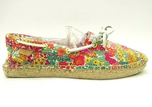 floral boat shoes