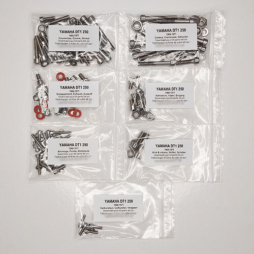 Vis allen moteur inox pour Yamaha DT1 250 anti-grippage et haute résistance