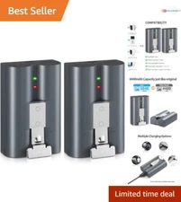 2 Pack Rechargeable Batteries for Ring Video Doorbell and Cam 6040mAh