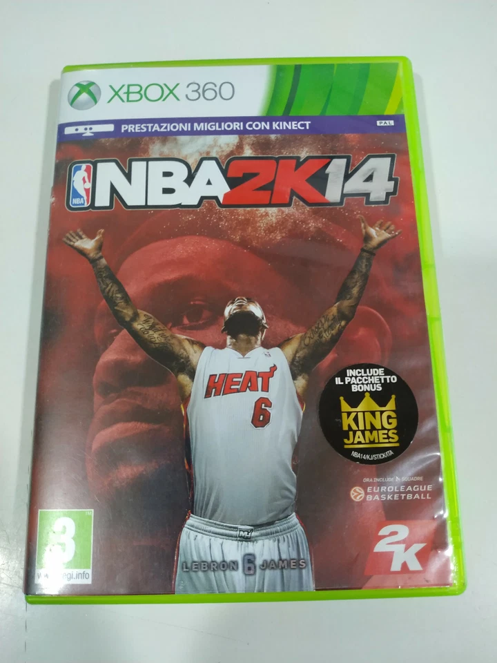 NBA 2K14 Lebron King James 2K - Juego Xbox 360 Edicion Italia PAL - 3T, foto 1 de 5