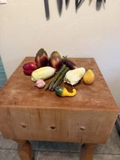 10 Vintage Faux Fruit and Vegies Fresh Picks, Life Size. Box Not Included