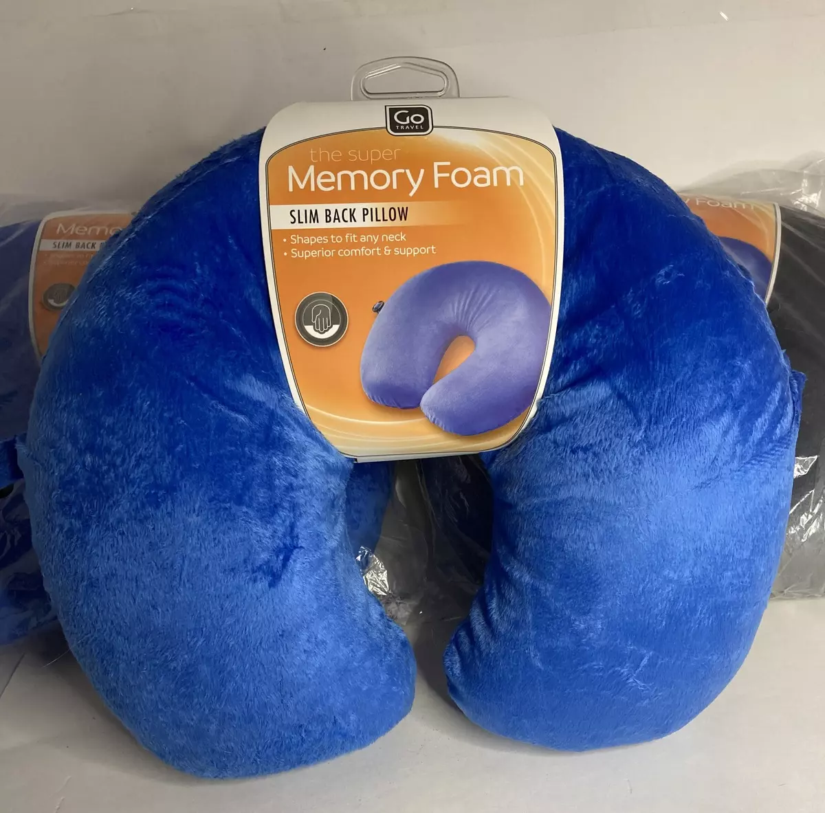 NEW LOWER PRICE Go Travel: pair of memory foam travel/neck pillows