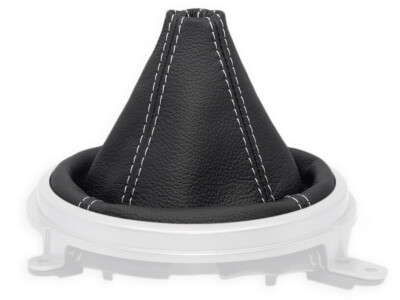 FOR MAZDA RX-8 GEAR SHIFT BOOT GAITER GENUINE LEATHER STITCH WHITE