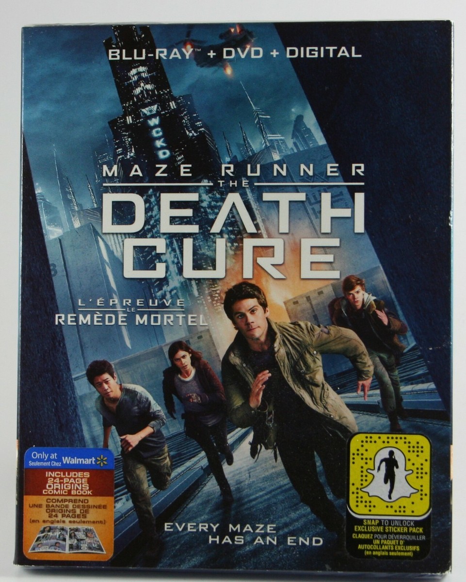 Maze Runner Death Cure Bluray DVD Slipcover Dylan O'Brien SEALED