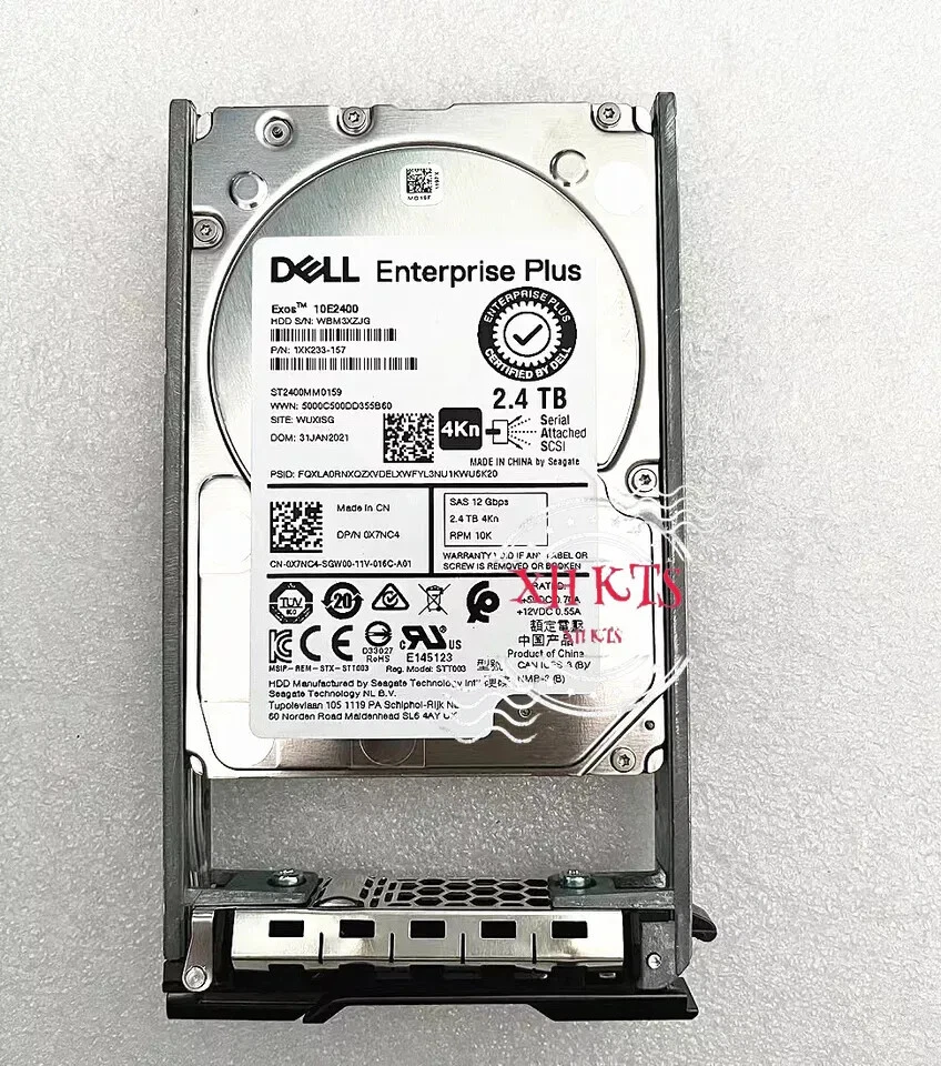 Dell Compellent 0X7NC4 1XK233-157 2.4TB 10K 12G SAS 2.5" 4Kn HDD With Tray - Image 2 of 4
