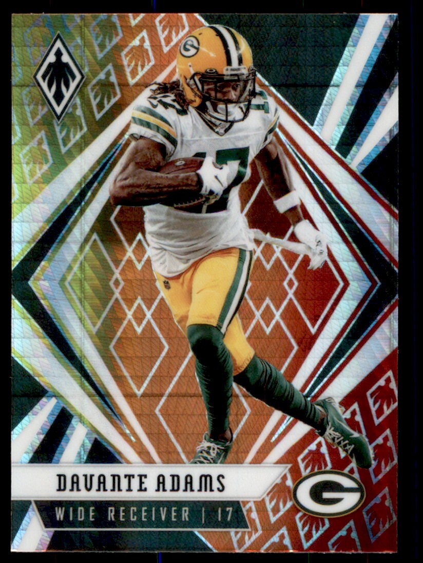 2020 Panini Phoenix Davante Adams Green Bay Packers 21 Fire Burst