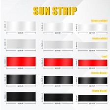 Sun Visor Strip Windshield Banner Vinyl Premium Blank 60x81012 Black Decals
