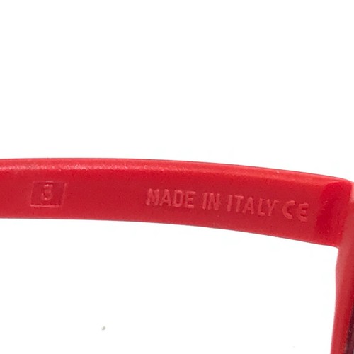 Miraflex Sunglasses NEW BABY 2 Bright Red Rubberized Frames with Purple Lenses - Picture 10 of 11