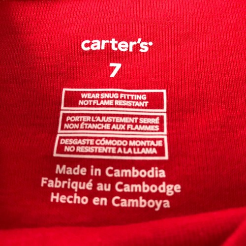 New NWT Children's Kid's Pajamas Flannel Fleece Carter's Fire Truck Engine 7 - Picture 5 of 9