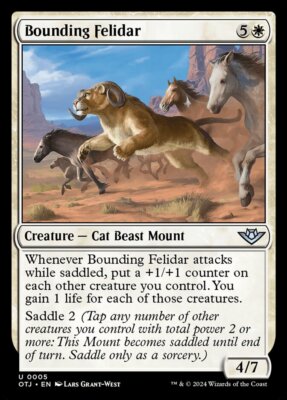 MTG Magic the Gathering Bounding Felidar (5/441) Outlaws of Thunder Junction LP