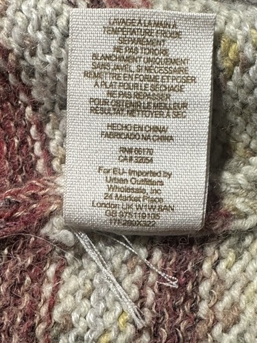 Free People Yesterdays Smile Boho Peasant Maxi Cardigan Knitted Multicolored M - Picture 11 of 16