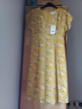 Stella Morgan Mustard Yellow Summer Dress UK Size 8