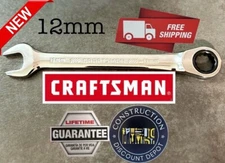 NEW 12 mm Craftsman 12 PT Ratcheting Combination Wrench Metric CMMT42570