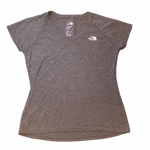 The North Face TNF Gray T Shirt Size Women's M. V Neck. Athletic - Picture 7 of 8