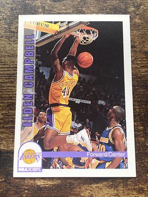 1992-93 Hoops Los Angeles Lakers Basketball Card #107 Elden