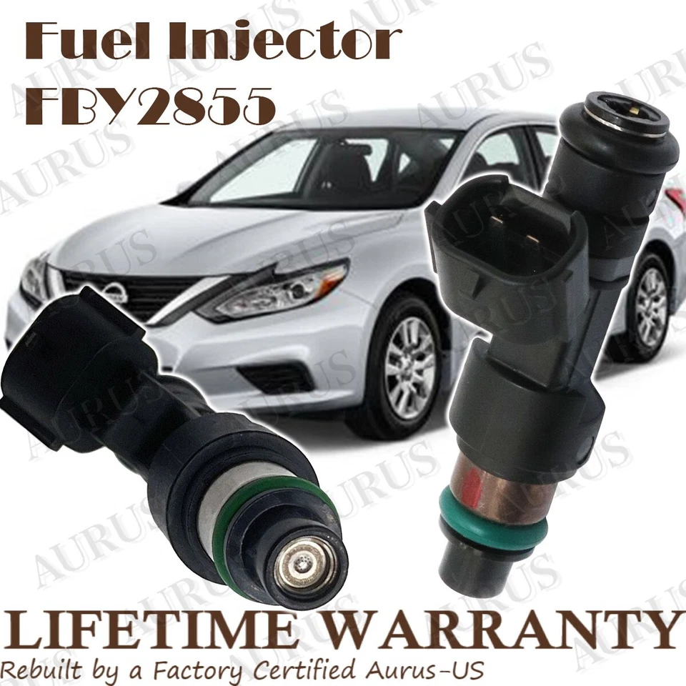 OEM HITACHI/JECS x4 Fuel Injectors for 2014-18 Nissan Altima NV200 Rouge I4 2.5L - Image 2 of 4