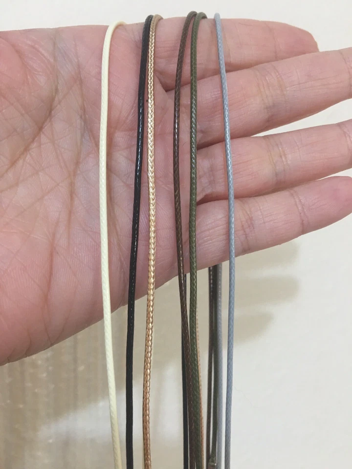 6 Mezcla Multicolor Collar Imitación Cuero Cordones Ajustables Hombre o Mujer Unisex�� Foto 2 de 4