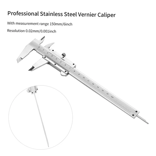 6 Inch 0-150mm Digital Electronic Vernier Caliper Stainless Steel Micrometer - Picture 7 of 12