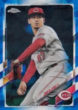 JOSE DE LEON TOPPS CHROME UPDATE SAPPHIRE BASE CINCINNATI REDS #US-213 2021 21