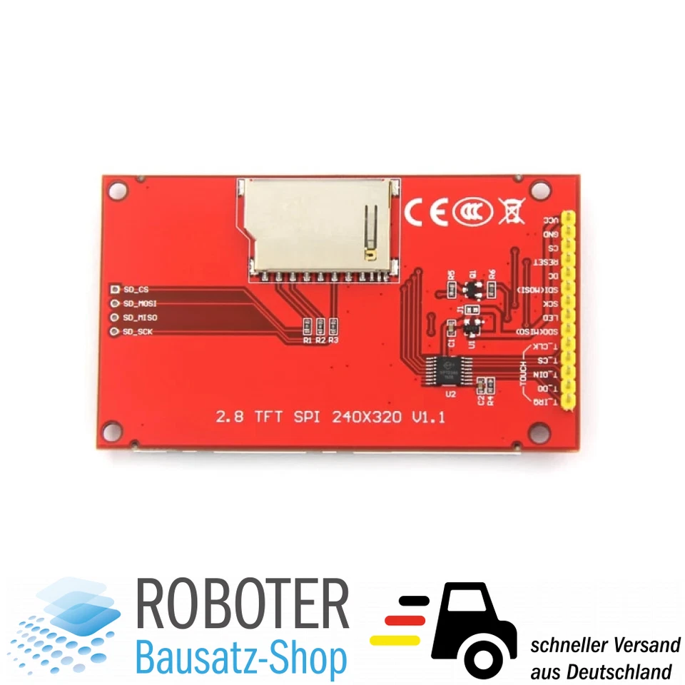 2,8" TFT Touchscreen Display Modul ILI9341 240x320 Arduino Raspberry Pi - Bild 3 von 4