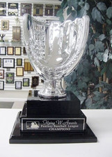 FANTASY BASEBALL TROPHY 2 TIER PERPETUAL AWARD 20 YEARS TOP OF THE LINE SILVER 
