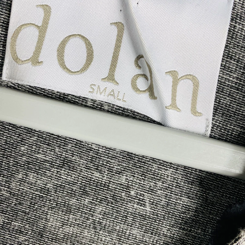 Cardigã longo Dolan tamanho pequeno cinza urze suéter botão bolsos frontais - Imagem 3 de 4