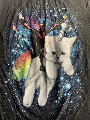 Marvel Maglietta Uomo Deadpool Con Unicorn - 4XL Taglia Forte - Cotone 100%