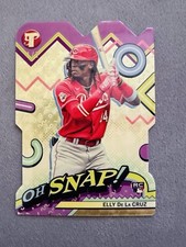 Marketplace image: 2024 Topps Pristine Elly De La Cruz Oh Snap SUPER Fractor. 1/1