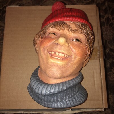 Bossons Legend Products Chalkware Deckhand #70 Wall Hanging Mask Head