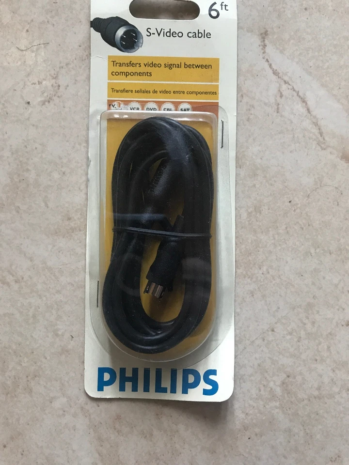 Phillips 150 Series S-Video Cable 6 Foot 1.8m Fast USA Shipping - Image 4 of 4