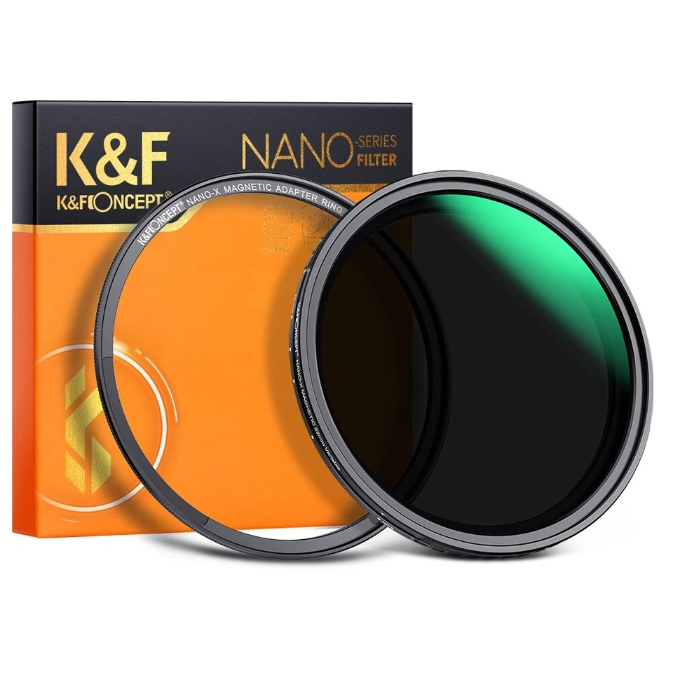 K&F Magnetic Variable ND8-ND128 Filters+Magnetic Filter Basic Ring Kit 49mm-82mm - Image 2 of 4