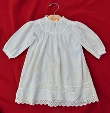 ANTIQUE VICTORIAN EMBROIDERED CHILD'S CHRISTENING GOWN EXCELLENT CONDITION