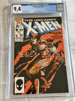 The Uncanny X-Men #212  WOLVERINE  CGC 9.4