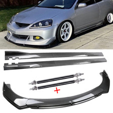 Front Lip Chin Bumper Spoiler Carbon Fiber For Acura Rsx Dc5 Side Skirt Body Kit