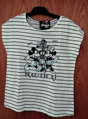 Disney Shirt Damen   Mickey Mouse   Größe M   Hellblau   Neu
