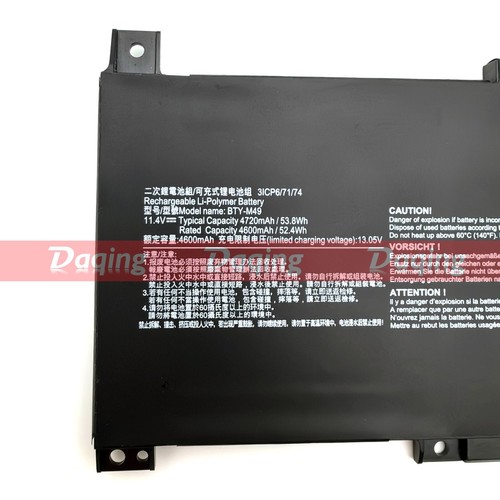 New Original BTY-M49 Battery for MSI Prestige 14 B10M B11MU A11M B10M A10SC - Picture 2 of 3