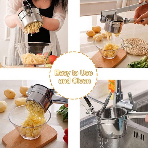 3 In1 Kartoffelpresse Edelstahl Spätzlepresse Nudelpresse Spaghettieis Presse DE - Bild 10 von 12