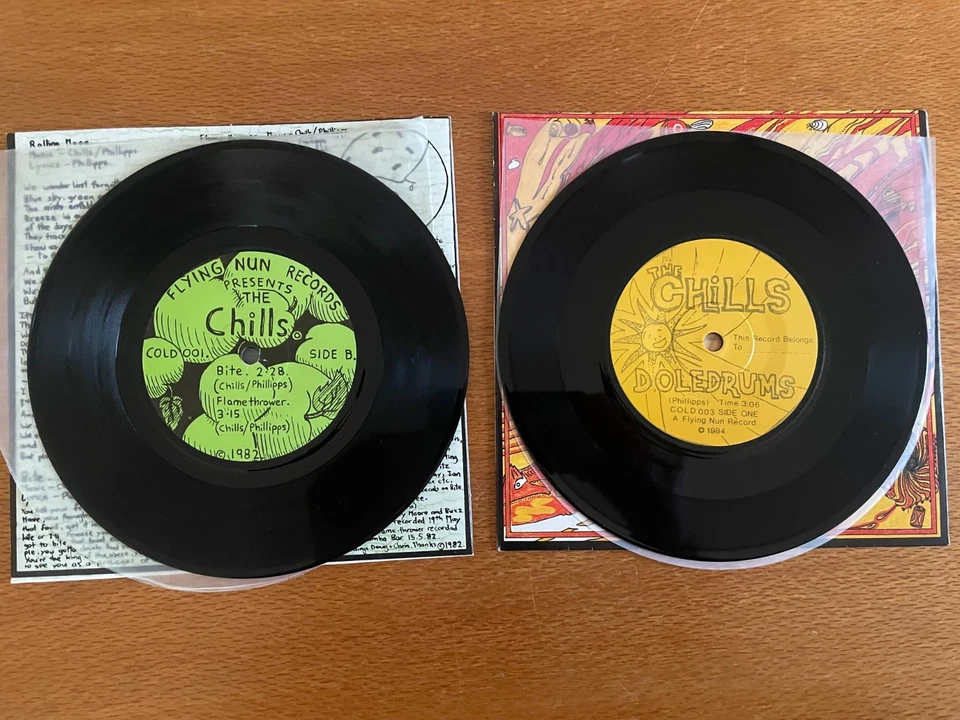 THE CHILLS MARTIN PHILLIPPS ROLLING MOON AND DOLEDRUMS. flying nun, the bats - Image 3 of 4