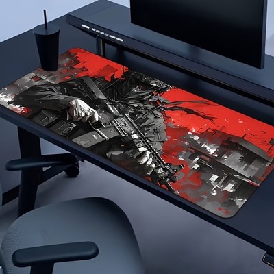 40*90cm Large Gaming Mouse Pad - Extra-Large Desk Mat with Anti-Slip Rubber Base