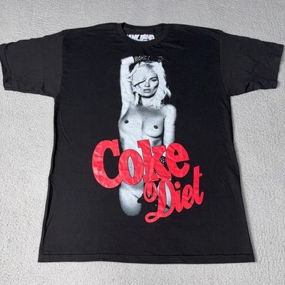RARE Lindsay Lohan Shirt Black Large Coke Diet VLNY BRND Supreme Hell Star Y2K's