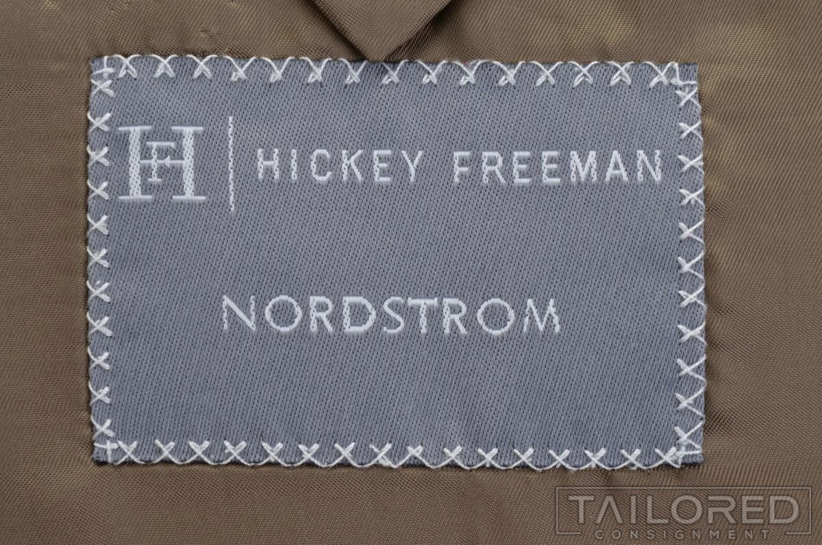 HICKEY FREEMAN Solid Beige Brown Wool Blazer Spor… - image 8