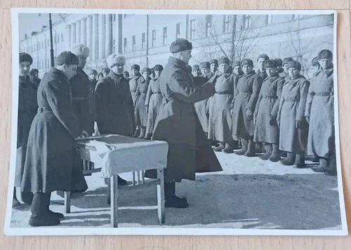 RUSSIAN USSR SOVIET RED ARMY MILITARY 1942 WW2 ORIGINAL PRESS PHOTO 6.5x4.5"