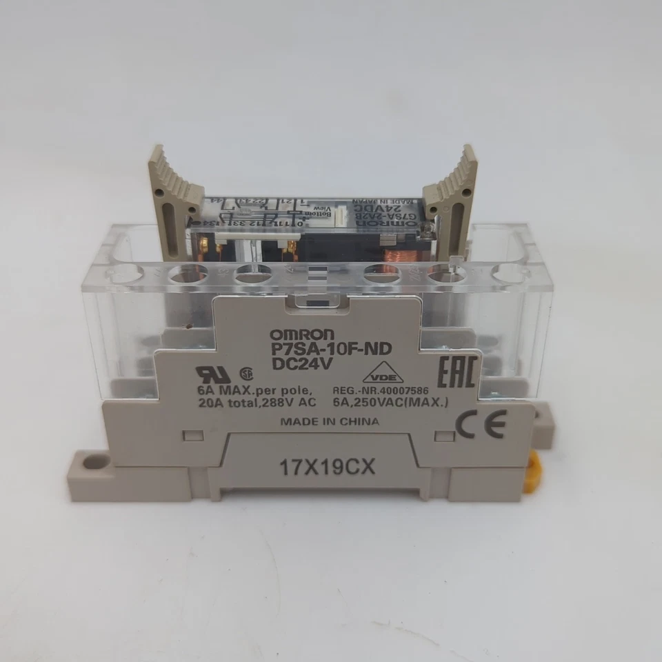 Omrom G7SA-2A2B force guided relay, with P7Sa-10F-ND base Used - Image 2 of 4