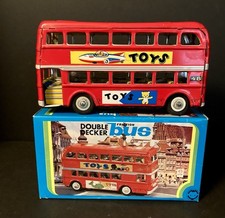 Chinese Tinplate Friction Drive Double Decker London Bus MF 844 MIB